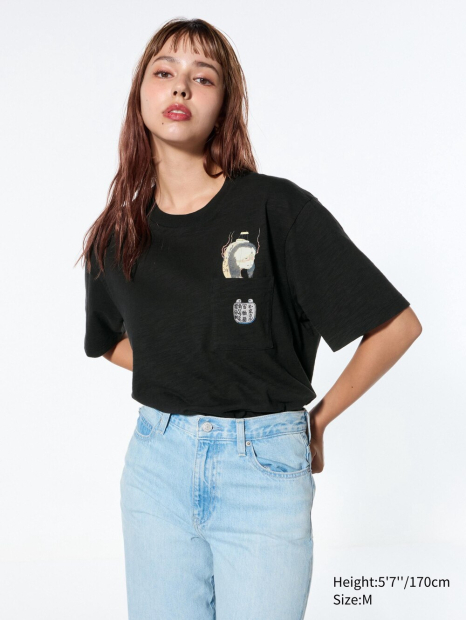 Футболка UKIYO-E Dark Fantasy UNIQLO 1159832500 (Чорний XS)