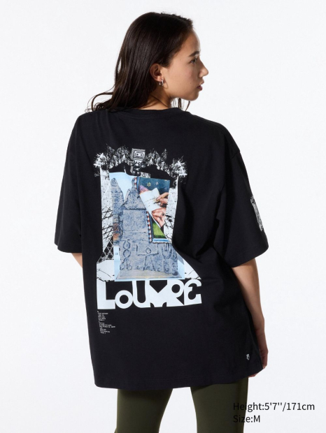 Футболка UT Archive Louvre Graphic UNIQLO  с принтом 1159832515 (Черный XS)