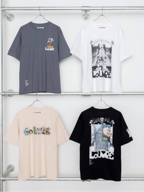 Футболка UT Archive Louvre Graphic UNIQLO  с принтом 1159832515 (Черный XS)