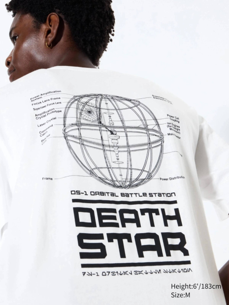 Футболка с графическим принтом Star Wars UNIQLO 1159832869 (Белый XS)