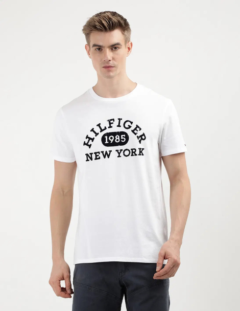 Мужская футболка Tommy Hilfiger с логотипом 1159832902 (Белый XXL)