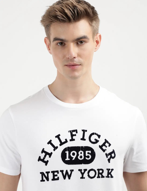 Мужская футболка Tommy Hilfiger с логотипом 1159832902 (Белый XXL)