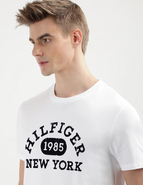 Мужская футболка Tommy Hilfiger с логотипом 1159832902 (Белый XXL)
