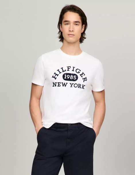 Мужская футболка Tommy Hilfiger с логотипом 1159832902 (Белый XXL)