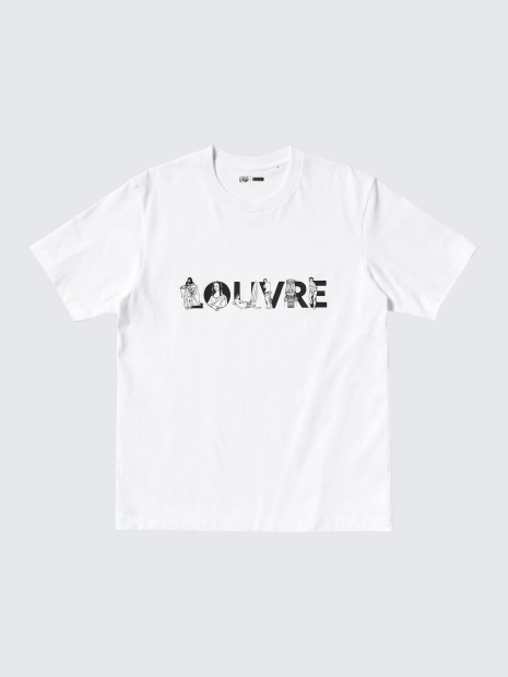 Футболка Louvre UNIQLO з малюнком 1159833709 (Білий 3XL)
