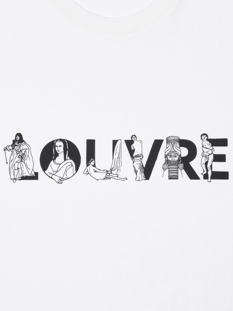 Футболка Louvre UNIQLO з малюнком 1159833709 (Білий 3XL)