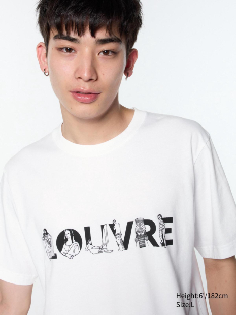 Футболка Louvre UNIQLO з малюнком 1159833709 (Білий 3XL)
