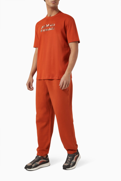 Футболка Armani Exchange з логотипом 1159834293 (Помаранчевий S)
