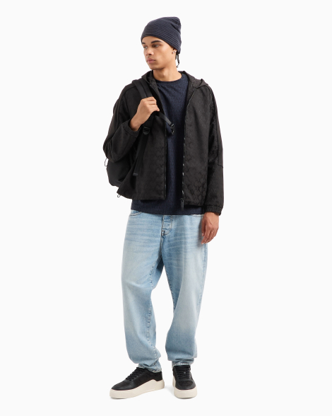 Футболка Armani Exchange з логотипом 1159834186 (Синій XL)