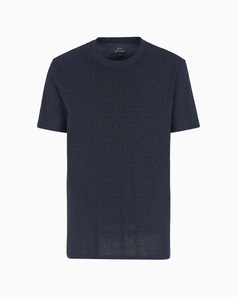Футболка Armani Exchange з логотипом 1159834186 (Синій XL)