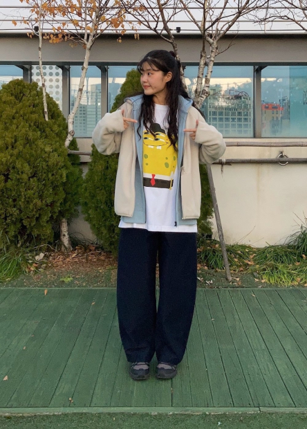 Футболка с принтом SpongeBob SquarePants UNIQLO 1159834478 (Белый XS)