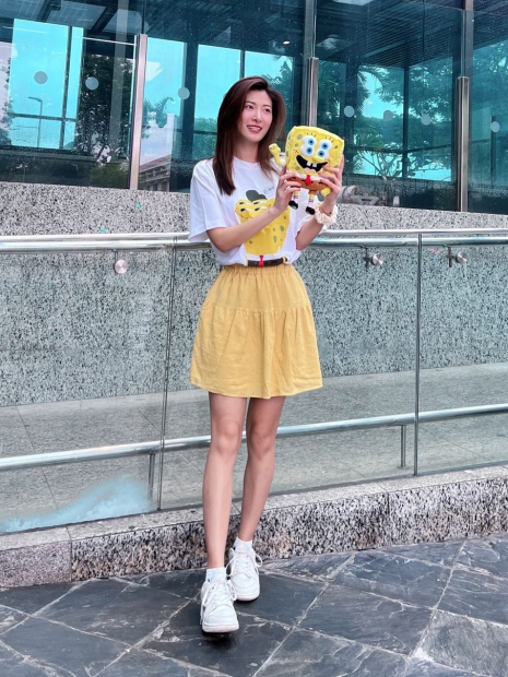 Футболка с принтом SpongeBob SquarePants UNIQLO 1159834478 (Белый XS)