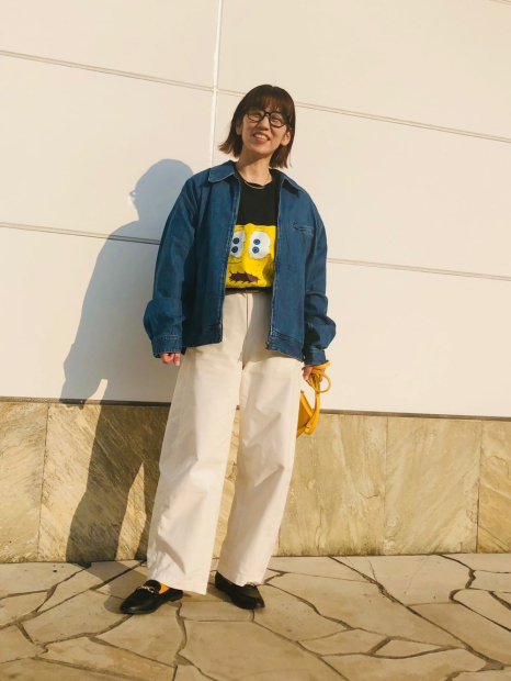 Футболка с принтом SpongeBob SquarePants UNIQLO 1159834482 (Черный XS)