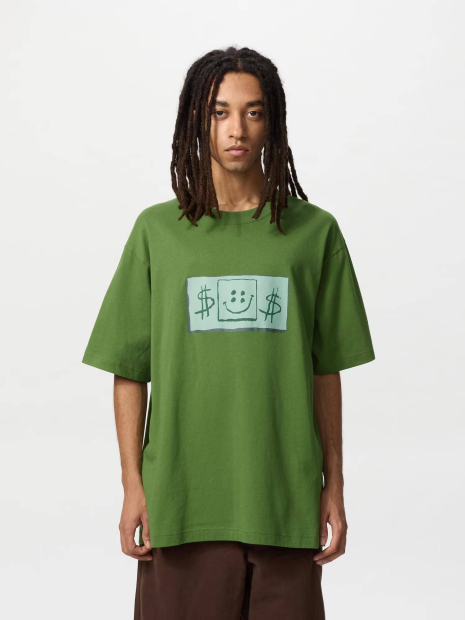 Футболка с принтом SpongeBob SquarePants UNIQLO 1159834491 (Зеленый XS)