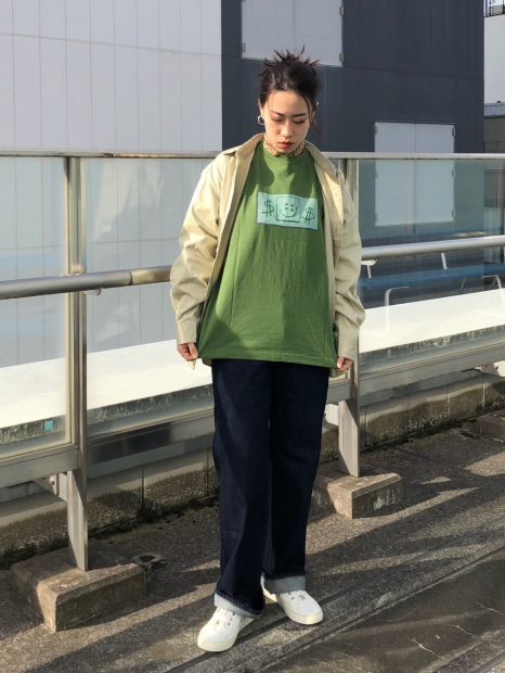 Футболка с принтом SpongeBob SquarePants UNIQLO 1159834491 (Зеленый XS)