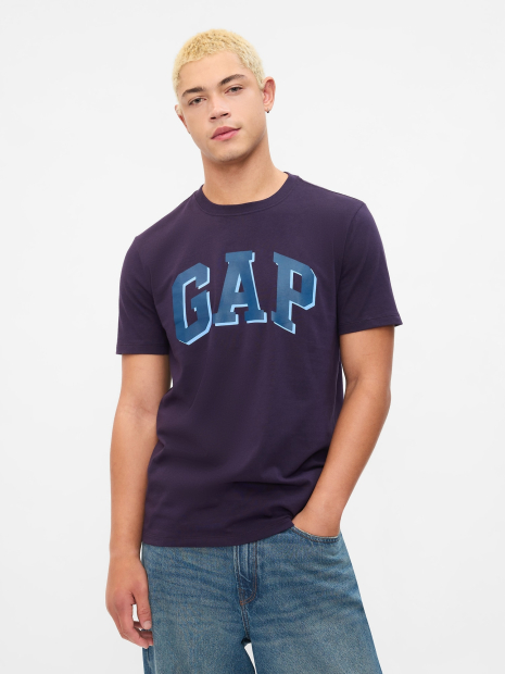 Футболка чоловіча GAP з логотипом 1159834726 (Фіолетовий M)