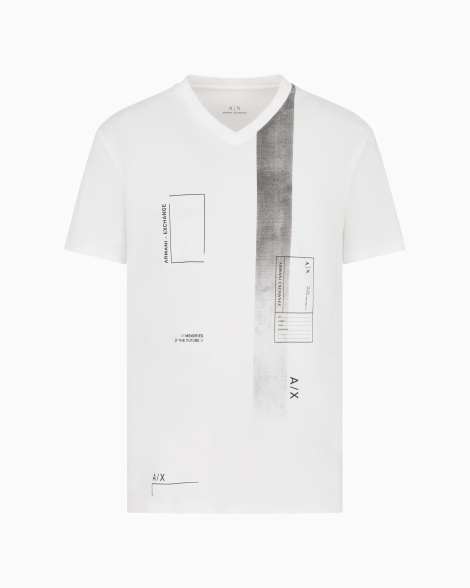 Футболка Armani Exchange с логотипом 1159834752 (Белый M)