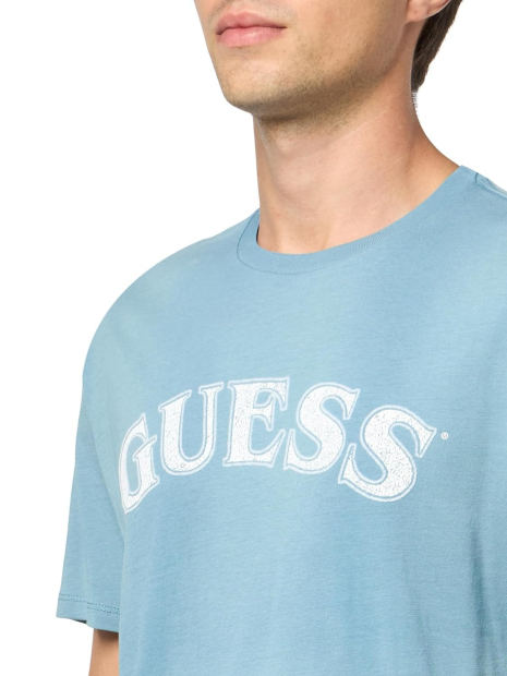 Мужская футболка Guess 1159834864 (Голубой L)