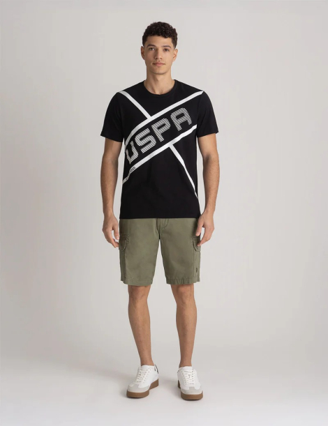 Футболка US Polo Assn з логотипом 1159834965 (Чорний XL)