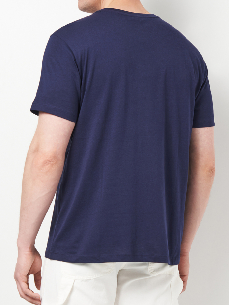 Футболка US Polo Assn з логотипом 1159834977 (Синій L)