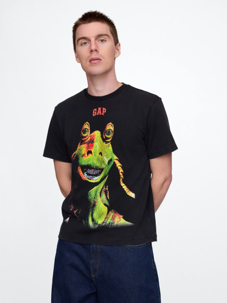 Мужская футболка GAP с принтом Star Wars 1159835166 (Черный M)