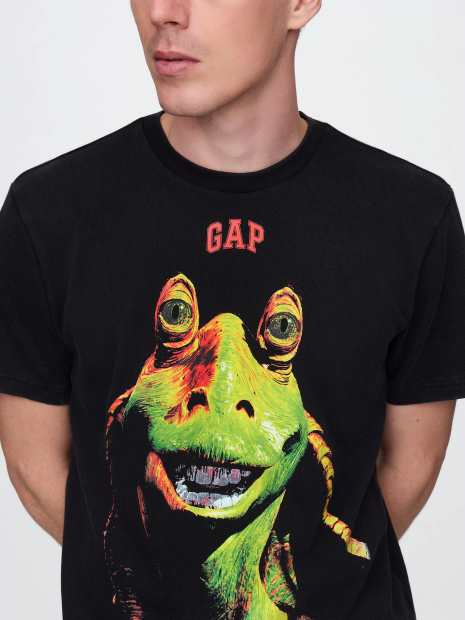 Мужская футболка GAP с принтом Star Wars 1159835166 (Черный M)