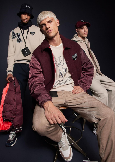 Футболка Armani Exchange з логотипом 1159835489 (Бежевий XXL)