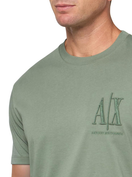 Футболка Armani Exchange з логотипом 1159835513 (Зелений XS)