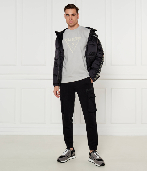 Мужская футболка Guess с логотипом 1159835522 (Серый XL)