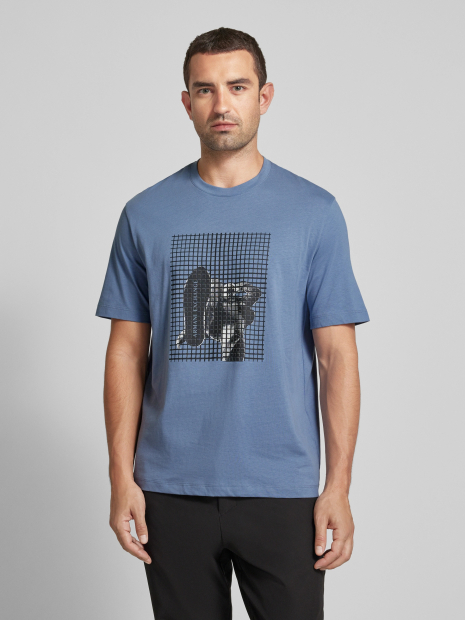 Футболка Armani Exchange с принтом 1159835870 (Синий M)