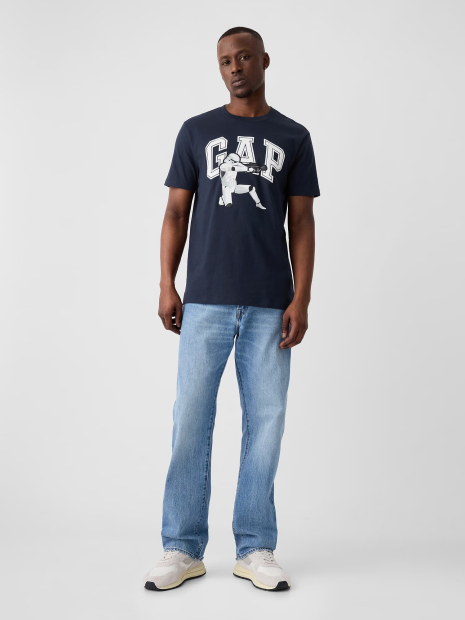 Мужская футболка GAP с принтом Star Wars 1159836033 (Синий XXL)