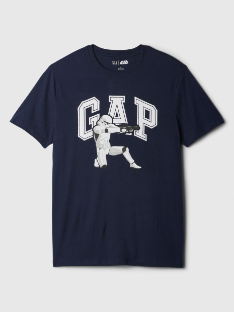 Мужская футболка GAP с принтом Star Wars 1159836033 (Синий XXL)