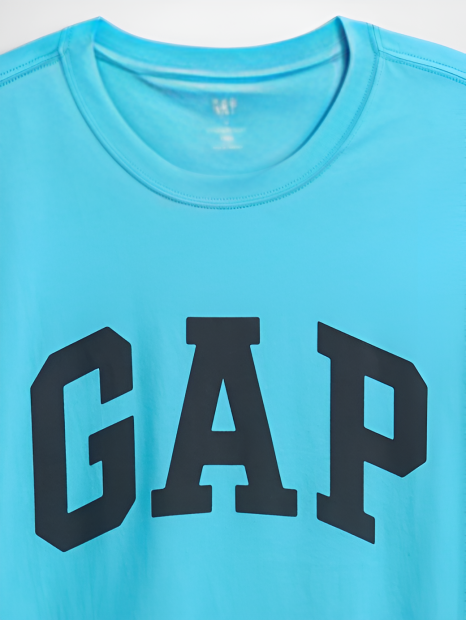 Футболка мужская GAP с логотипом 1159836194 (Голубой XXL)