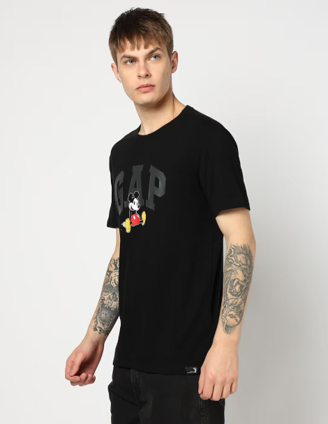 Футболка мужская Disney GAP с логотипом 1159836362 (Черный L)