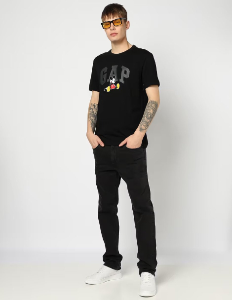 Футболка мужская Disney GAP с логотипом 1159836362 (Черный L)