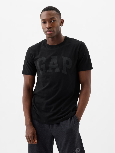 Футболка мужская GAP с логотипом 1159836910 (Черный XL)