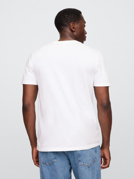 Футболка мужская GAP с логотипом 1159836560 (Белый L)