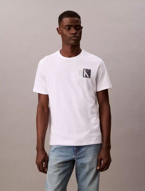 Мужская футболка Calvin Klein с логотипом 1159837527 (Белый XL)