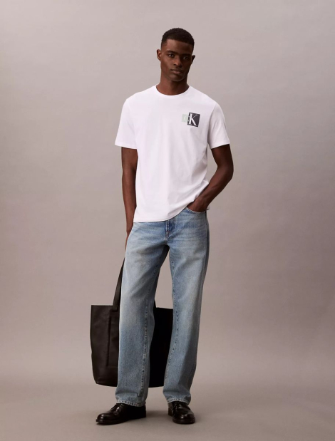 Мужская футболка Calvin Klein с логотипом 1159837527 (Белый XL)