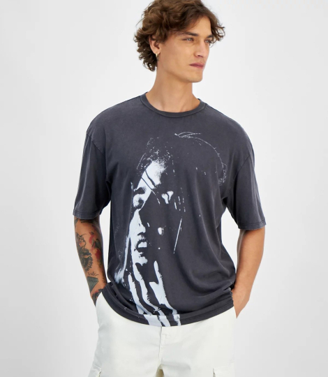 Чоловічі футболки Guess з принтом 1159837561 (Сірий XL)