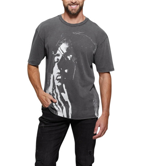 Чоловічі футболки Guess з принтом 1159837561 (Сірий XL)