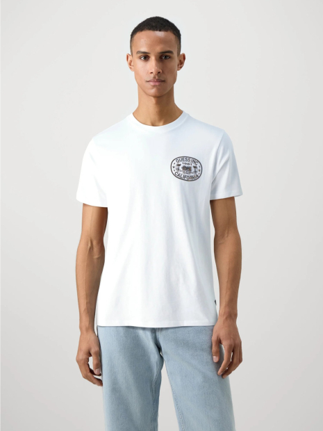 Мужская футболка Guess с принтом 1159837804 (Белый XXL)