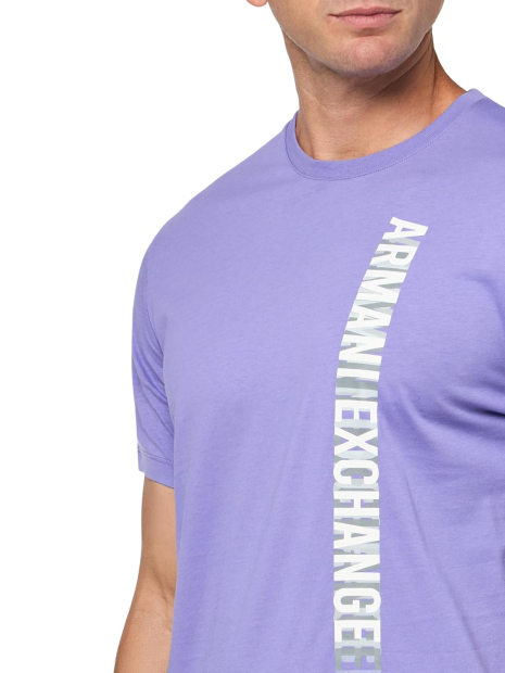 Футболка Armani Exchange с логотипом 1159837822 (Фиолетовый M)