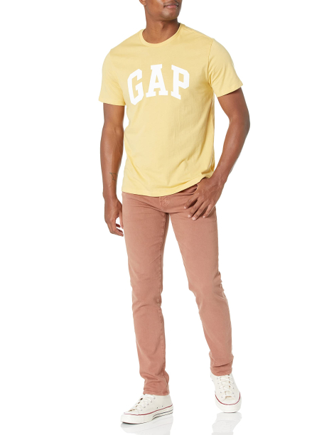 Футболка мужская GAP с логотипом 1159837970 (Желтый XS)