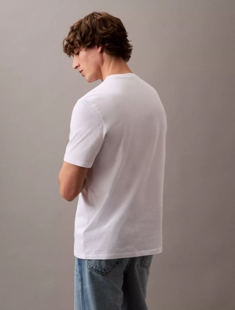 Чоловічі футболки з логотипом Calvin Klein 1159838028 (Білий M)