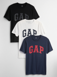 Набор мужских футболок GAP 1159763773 (Синий/Черный/Белый, S)