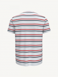 Мужская футболка Tommy Hilfiger в полоску 1159767879 (Белый, XS)