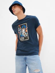 Мужская футболка GAP с принтом от StarWars 1159771616 (Синий, XS)