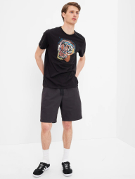 Мужская футболка GAP с принтом Jean-Michel Basquiat 1159772085 (Черный, L)