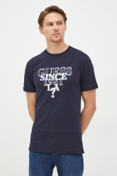 Мужская футболка Guess с принтом 1159772664 (Синий, L)